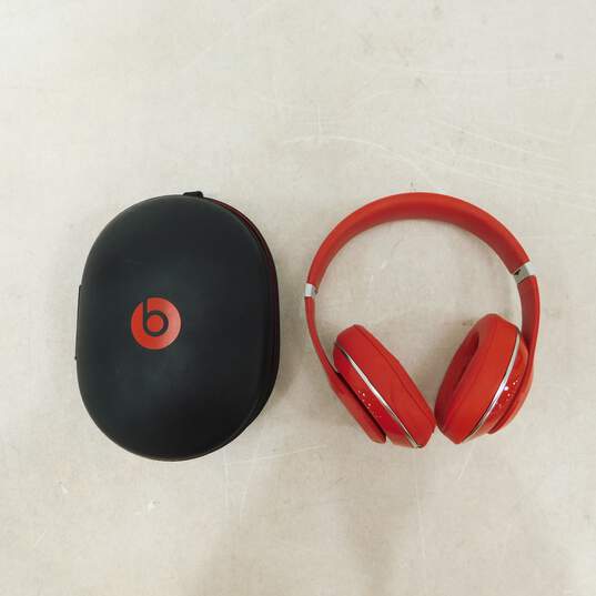 Beats Studio Red Over-Ear Headphones With Case image number 1