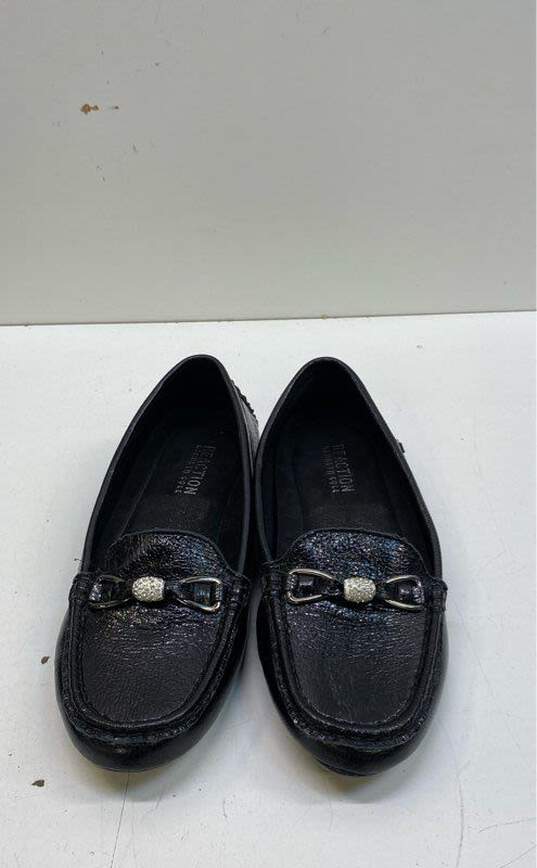 Kenneth Cole Dawson Driver Patent Black Flats Loafers Shoes Size 5.5 B image number 5