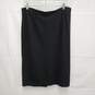 Eileen Fisher WM's Black Viscose Midi Pencil Skirt Size MM image number 1