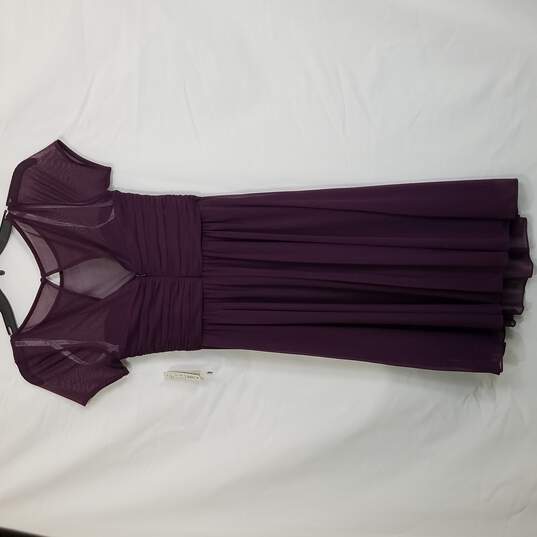 David's Bridal Women Purple Mesh Mini Dress 0 NWT image number 2