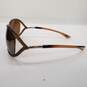 Tom Ford Jennifer Soft Square Brown Polarized Sunglasses in Original Box AUTHENTICATED image number 7