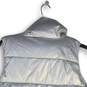 NWT Old Navy Womens Silver Mock Neck Sleeveless Full-Zip Puffer Vest Size Medium image number 4