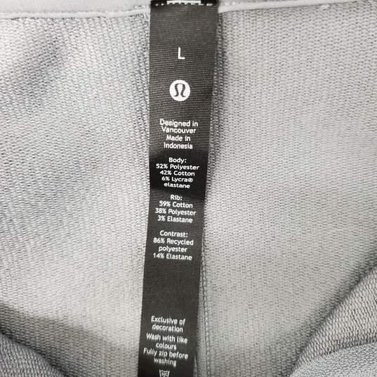 Lululemon MN's Athletica City Sweat Full Zip Gray Hoodie Size L image number 3
