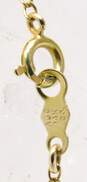 Vintage 14K Yellow Gold Spinel Pendant Necklace 4.4g image number 6