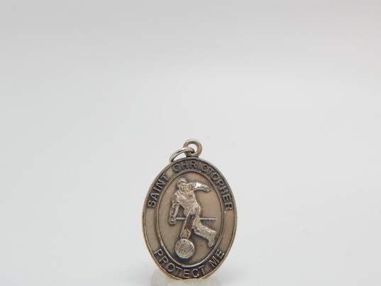 Vintage & Modern Sterling Silver Crosses & Miraculous Medals 15.1g image number 5
