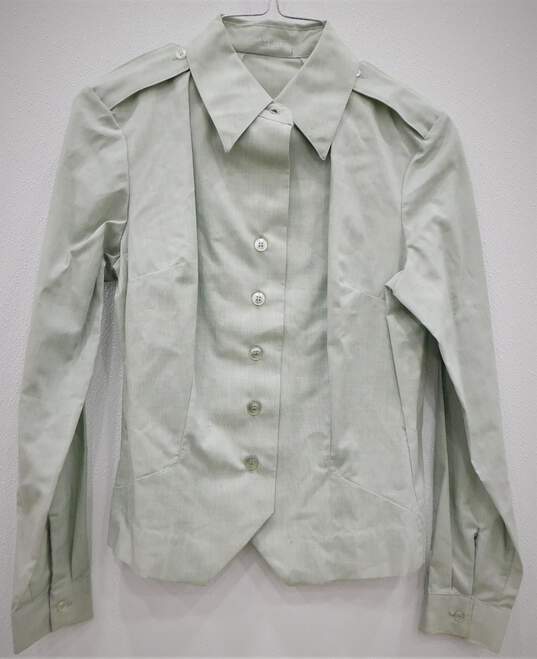 Vintage Women's Sz 12S US Military Jacket & Sz 10S Shirt W/ Cap image number 5