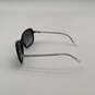 Womens 532711 Black Glitter Crystal Tortoise Shell Rectangular Sunglasses image number 4