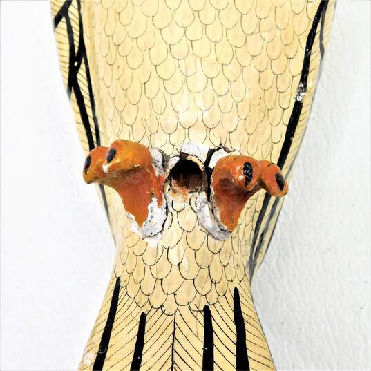 Vintage MCM Mid Century Modern Cockatoo Parrot Bird Hanging Home Decor Statue image number 7