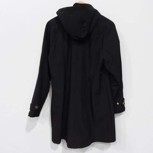 Michael Kors Hooded Full Zip & Snap Button Parka Trench Style Coat Size Large image number 6