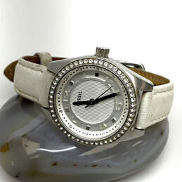Designer Fossil BQ1082 Rhinestone Dial Adjustable Strap Analog Wristwatch