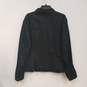 Mens Black Cotton Collared Long Sleeve Button Front Trucker Jacket Size L image number 2