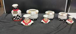Bundle of 4 Decorative Chef Canisters alternative image