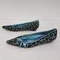 Laundry by Shelli Segal Blue Jaguar Print Pointed Flats Size 6.5M image number 1