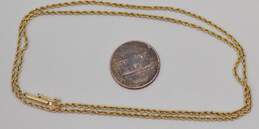 Fancy 14k Yellow Gold Rope Chain Necklace 4.2g alternative image