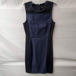 Theory Nyasha Navy Blue & Black Sleeveless Dress Size 2