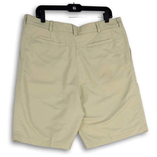NWT Mens Tan Flat Front Slash Pockets Golf Chino Shorts Size 36 image number 2