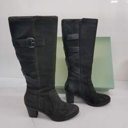 Clarks Artisan Collection Black Nubuck Boots IOB Size 7M