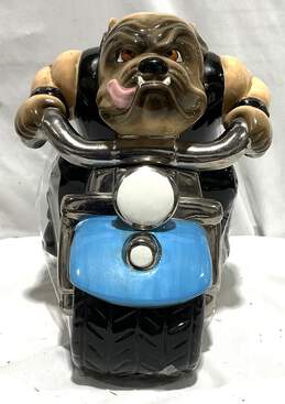 Ruff Rider Clay Art Cookie Jar