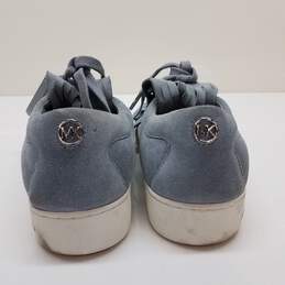 Michael Kors Keaton Kiltie Fringe Lace Up Sneakers Dusty Blue Sz 10 alternative image