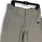 NWT Mens Gray Flat Front Pockets Tapered Leg Baseball Jogger Pants Size M image number 3