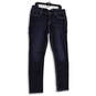 Womens Blue Denim Medium Wash 5-Pocket Design Straight Leg Jeans Size 33L image number 1
