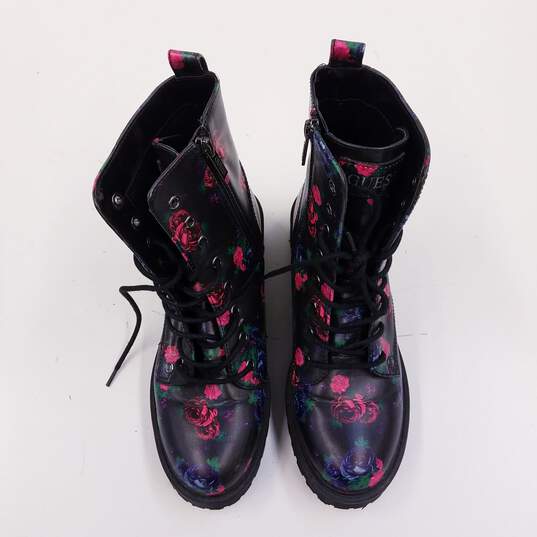 Guess WGUPON-C Black Floral Boots Women's Size 8M image number 6
