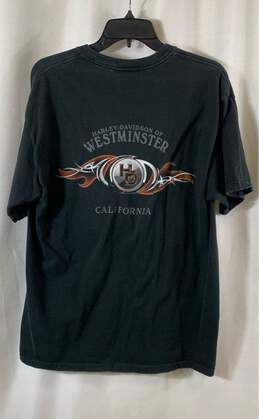 Harley-Davidson Mens Black Cotton Short Sleeve Graphic Print T-Shirt Size Large alternative image
