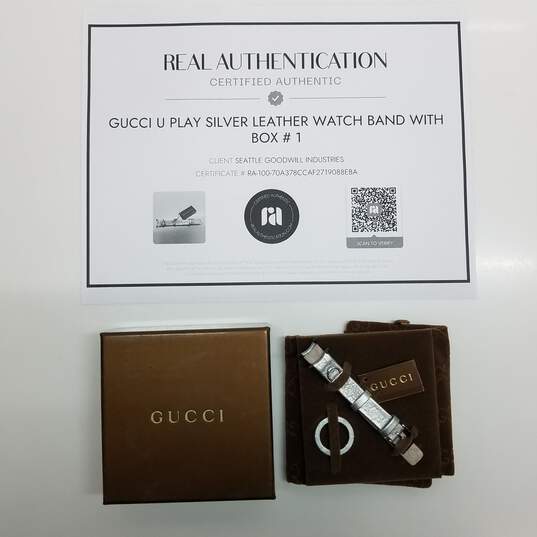 AUTHENTICATED GUCCI U PLAY WATCH BAND WITH BOX #1 image number 1