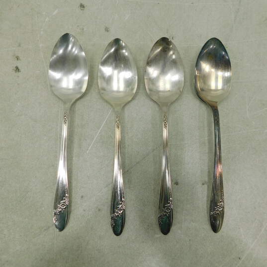 Set of 12 Oneida Community Silver-plated QUEEN BESS II Servicing Spoons image number 5