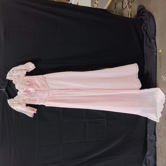 Mingda's Women's Bridesmaid Pink Dress Size L image number 2