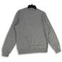 Mens Gray Heather Crew Neck Long Sleeve Pullover Sweatshirt Size M image number 2