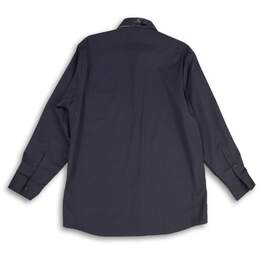 NWT Van Heusen Mens Blue Spread Collar Long Sleeve Button-Up Shirt Size 16 alternative image