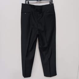 Unbranded Men's Black Pleated Tuxedo Pants Size 35 alternative image
