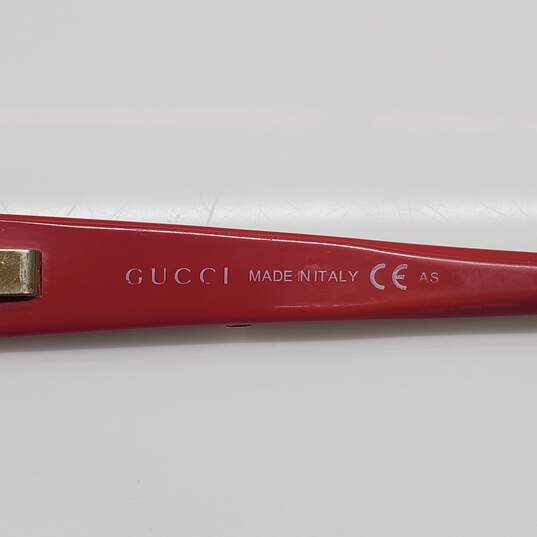 AUTHENTICATED GUCCI GG2910 RED Rx EYEGLASS FRAMES ONLY 54|17 image number 7