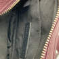 Womens Red Leather Adjustable Strap Outer Pockets Zipper Classic Belt Bag image number 3