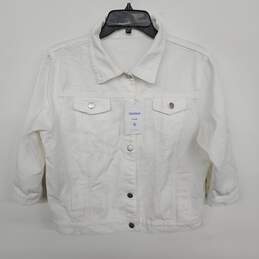Unilexi White Jean Jacket