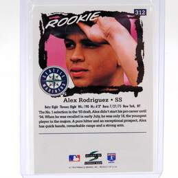 1994 Alex Rodriguez Score Rookie Seattle Mariners alternative image