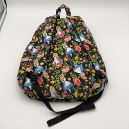 Womens Multicolor Floral Outer Pocket Adjustable Shoulder Strap Backpack alternative image
