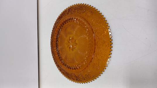 Vintage Orange Depression Glass Platter image number 2