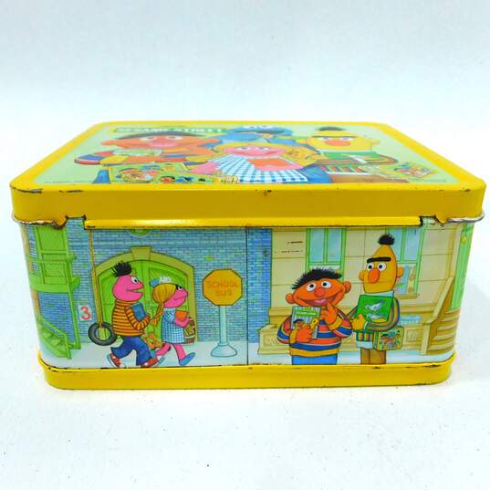 Vintage 1979 Aladdin Sesame Street Metal Lunchbox & Thermos image number 7