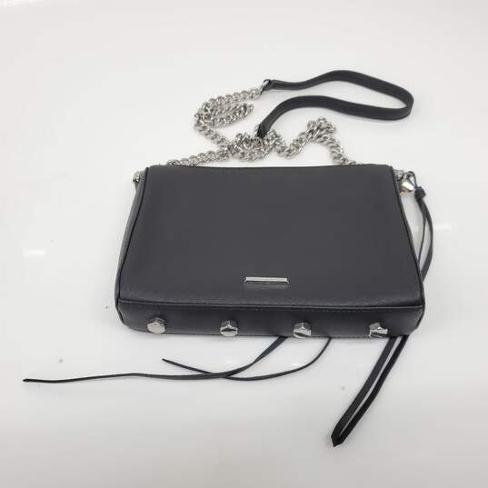Rebecca Minkoff 'Avery' Black Leather Crossbody Bag AUTHENTICATED image number 1