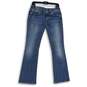 Womens Blue Denim Medium Wash 5-Pocket Design Bootcut Jeans Size 28 image number 1