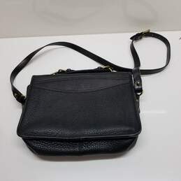 AUTHENTICATED Dooney & Bourke Vintage Black Leather Convertible Satchel Crossbody Bag alternative image