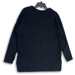 Womens Black Graphic Print Long Sleeve Side Slit Pullover Sweatshirt Size L alternative image