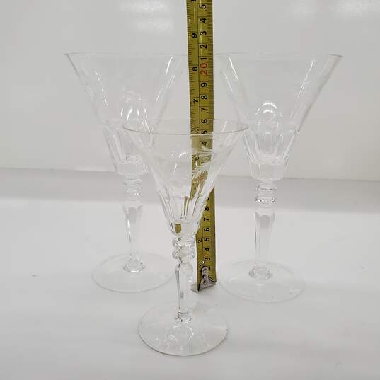 Grape Motif Glass Goblets Set of 3 image number 2