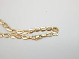 14K Yellow Gold Oval Chain Link Bracelet FOR REPAIR 3.2g alternative image