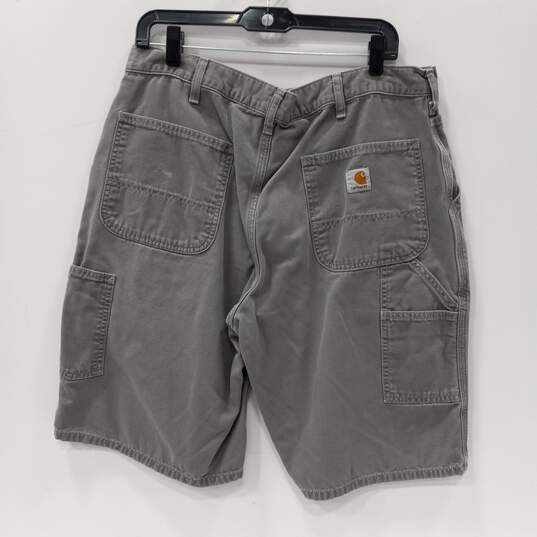 Carhartt Gray Jean Shorts Men's Size 36 image number 2