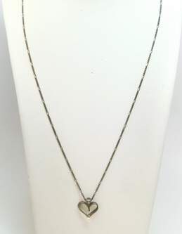 Romantic Oxidized 925 Sterling Silver Heart Locket & Prayer Box Pendant Necklaces 29.1g alternative image