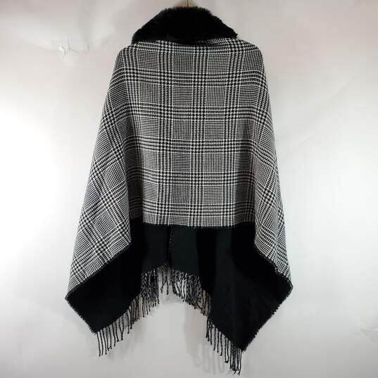 Ralph Lauren Women Houndstooth Poncho Cape One Size NWT image number 2