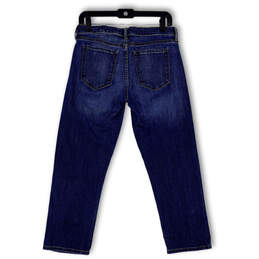 Womens Blue Denim Medium Wash Pockets Comfort Straight Leg Jeans Size 28 alternative image